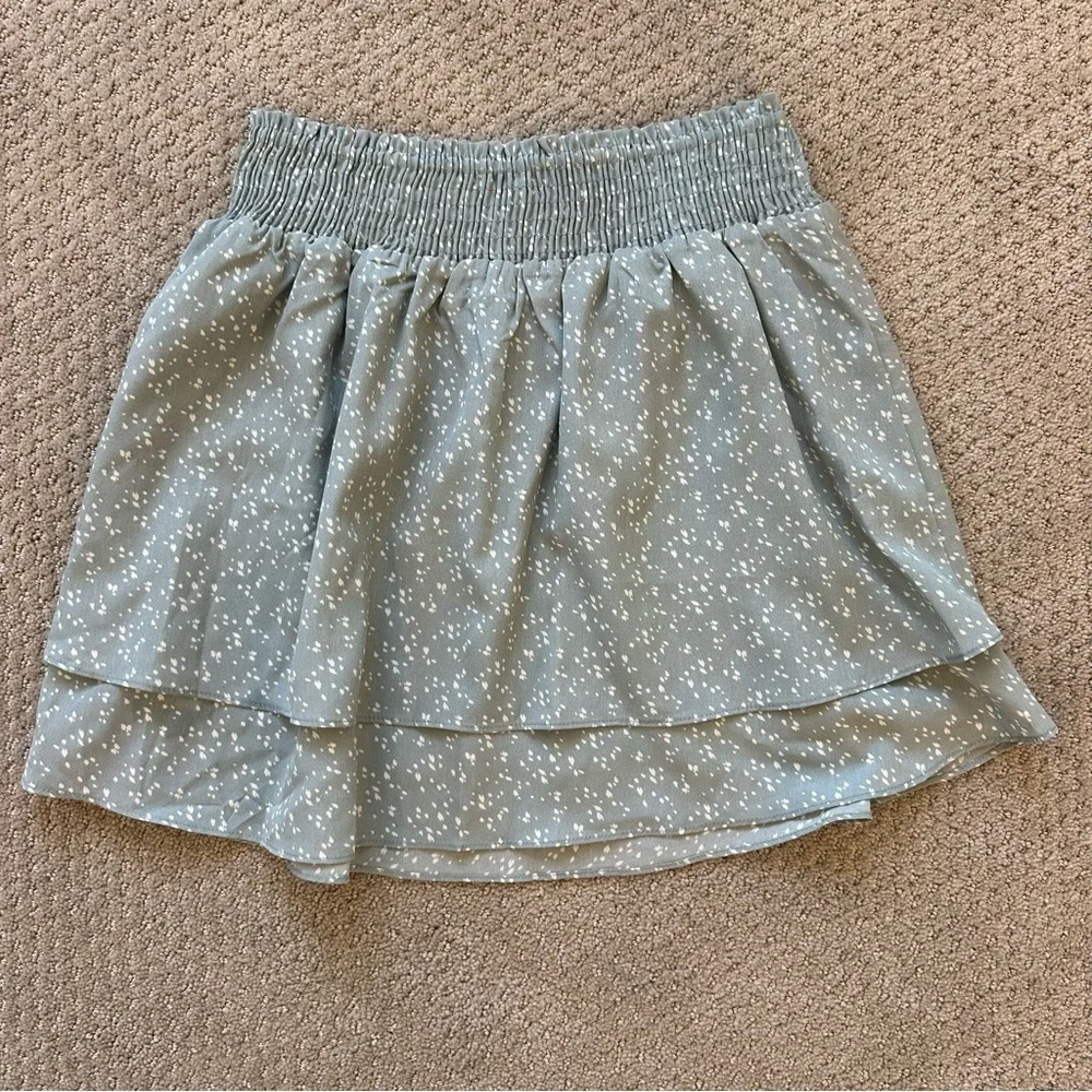 Paper Crane Medium Boho Ruffled Whimsy Two Piece Skirt Set Cottage Festival